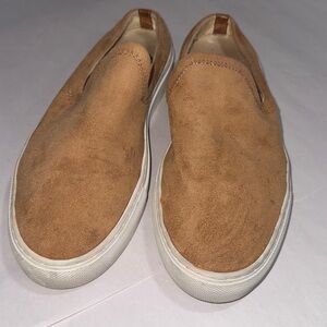 Jenni Kayne suede slider sneaker camel color women’s size 40